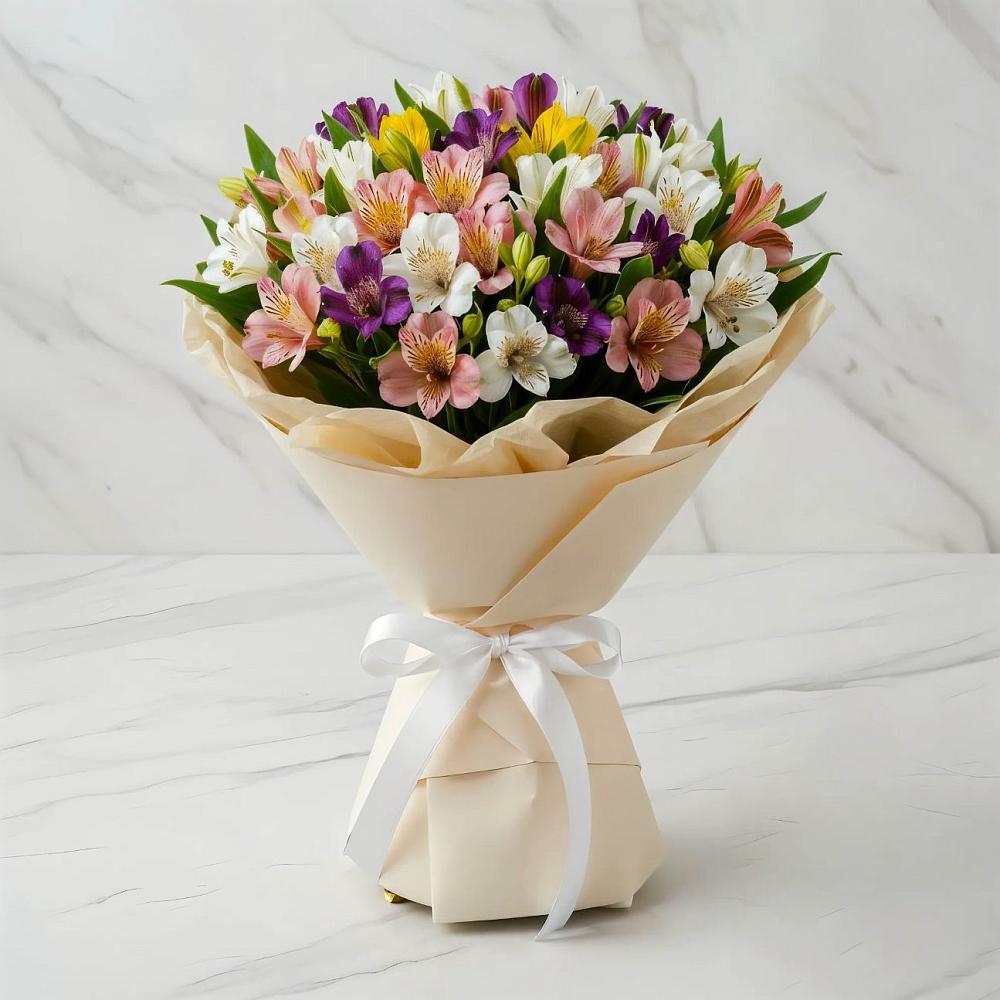 Букет цветов из: Альстромерии в Еремино