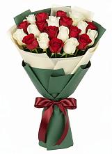 Букет Микс из красных и белых роз #REPLACE_PRED# Еремино