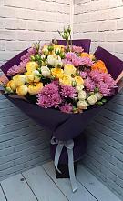 Букет цветов из:  Хризантемы и Розы в Еремино