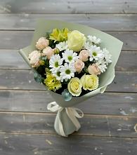 Букет цветов из:  Альстромерии, Розы и Хризантемы в Еремино