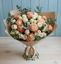 Букет цветов из:  Альстромерии и Розы #REPLACE_PRED# Еремино