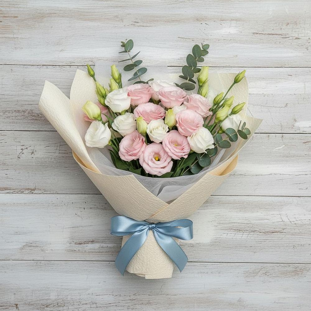 Букет цветов из: Лизиантусы в Еремино